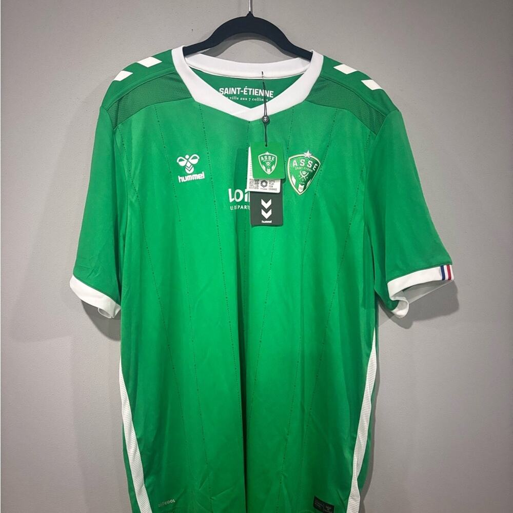 Hummel Green and White Men's Jersey Mens 2XL